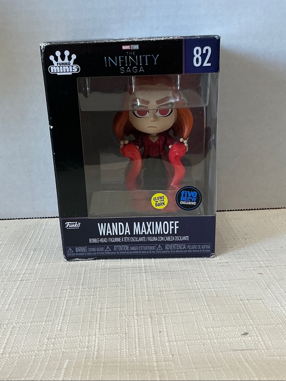 Funko Wanda Maximoff Red and Black Glow Mini Figure Infinity Saga #82
